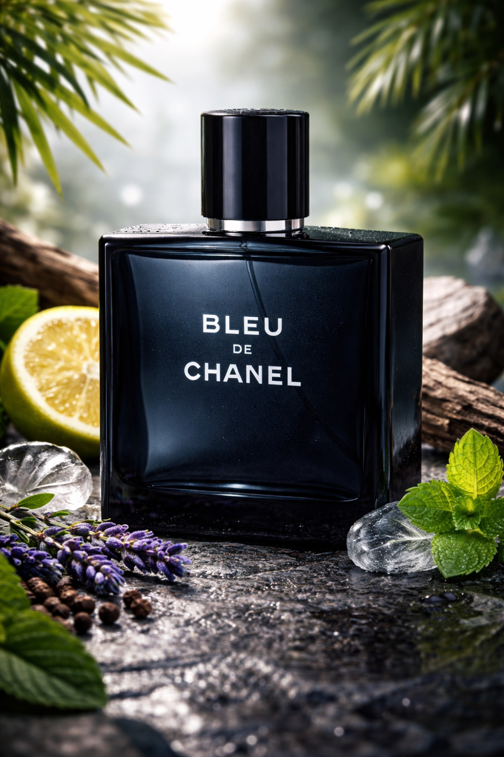 عطر بلو چنل مردانه | رایحه خنک و تلخ چوبی معطر مناسب تمام فصول